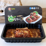 오래푸드 양념 돼지갈비 맛 국내산 돼지왕구이 900g 2팩 총 1.8kg : 오래푸드