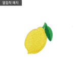 레몬 과일와펜 패치 아이옷 의류 가방 모자 리폼 커스텀 열접착 자수장식 : 디디엠패치