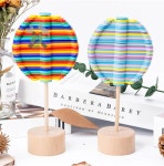 롤리팝 원목 나무 스핀 우드 회전 놀이도구 힐링무지개 장난감 : 툴매니아잡화점