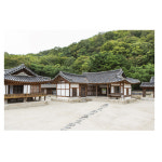전통 한옥현수막 양반집 기와집 배경 포토존 실사출력 현수막 제작 135x90cm 22번 : 키즈나래디자인