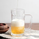 데일리 시원한 맥주잔 심플 비어머그 2p 얼음 컵 맥주 손잡이 하이볼잔 유리 고블렛잔 잔 : HANAOKU