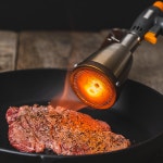 800도씨 시어잘 바베큐 불맛 토치 헤드 스테이크 직화 로스트 캠핑 요리용 : 인디에이