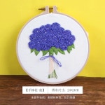 프랑스자수 패키지 자수 di는 꽃 원재료 가방 초학 3D 입체사수제 : 옥상팬더