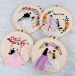 프랑스자수 패키지 웨딩 핸드백 입체 자수 디아이 소재백 자수성 꽃의 : 옥상팬더