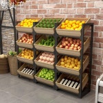 과일 선반 과일 가게 선반 슈퍼마켓 쇼핑몰 야채 멜론 디스플레이 캐비닛  진열대 베이커리 빵 : 복마차