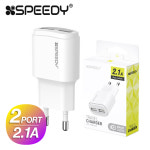 스피디 USB 2포트 2.1A 가정용 충전기(삼성 아이폰 듀얼 동시 충전 여행용 어댑터) : 모디스