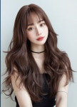 레이어드웨이브 여자 통가발 긴머리 자연스러운 러블리 : Pink테디샵