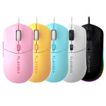 플레이기어 PM121 사일런트 무소음 유선 마우스 업무용 사무용 가정용 6400DPI : PLAYGEAR