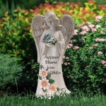 cu 태양 천사 동상 절묘한 꽃 요정 공예 장식 기도 모양 램프 가정 정원 안뜰용 : 엘디피코퍼레이션