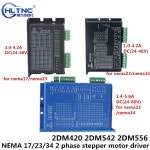 JMC 2DM420 2DM542 2DM556 NEMA 17 23 34 2 상 스테퍼 모터 드라이버 cnc 밀링 라우터 기계용 TB6600 DM542 DM556 교체 : 샤르망서486