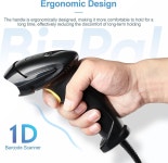 러기드 바코드스캐너 BizPal 1D 유선 레이저 바코드 스캐너 휴대용 리더기 빠르고 정확한 인체 공학적 핸들 약국 상점 레스토랑 의류 산업에... 
