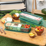 튼튼이 웨이브킵 야채보관통 칸칸이 2000ml 2P 세트 : 이지앤프리몰