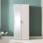 침실 안방 거울 겸용 모던한 디자인 긴문 도어형 이불 수납장 : 워니S2몰