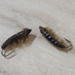 꼬내기, 캐디스 라바  꺽지용 플라이 낚시 훅( 꺽지 산천어 송어 쏘가리 매기 뱀장어  끄리 외) : 피쉬 온