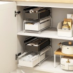 싱크대 레일선반 하부장정리 슬라이딩선반 : 커먼777