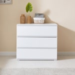 침실 안방 깔끔한 핸들리스 디자인 3단 서랍장 800 가구 예쁜 : 워니S2몰