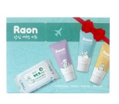 [라온] 안심 여행 키트 / 여행용세트 / 여행용샴푸30ml+바디워시30ml+바디로션30ml+항균물티슈20매 : J.W Mall