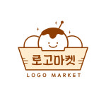 만두, 타코야끼 전문점등 푸드트럭에 적합한 분식 캐릭터로고디자인 : LOGO로고마켓