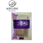 사조오양 숯불 그릴샌드 1.1kg 햄버거패티 불고기버거 : 씨푸드파티