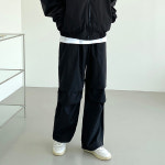 남자와이드팬츠 나일론 파라슈트 스트링 밴딩 남자바지 사계절 고프코어 : 코니트