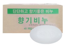 향기비누 120g x 80개 세수비누 업소용 대용량 벌크제품 1박스 : 장애인기업제품직판장