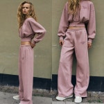 유럽 ZARA 자라 자수 워싱 이펙트 조거 팬츠 1131/826 : 해크니