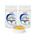 하이웰 오메가3 비타민D 소형캡슐 목넘김편한 EPA DHA 503mg 300캡슐 x 2통 : 바이오헬스팜