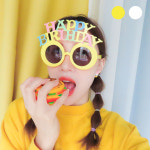 파티 파스텔 안경 해피벌스데이 생일 파티 선글라스 : 마마픽스
