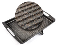 키친아트 삼겹살 불판 대형 고기 불판 그릴 철판 가정용 빅로스트 : GAZO