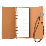 고급 가죽 다이어리 수첩 노트 브라운 업무용다이어리 : 이화마케트