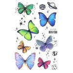 선명한 컬러 나비 우정 타투 스티커 세트 (12종) : 샤이닝포인트