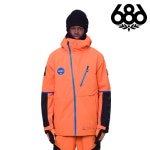 23/24 686/육팔육 글라셔 하이드라 더마그래프 자켓 NASA ORANGE BLACK : 풍류익스트림스노우