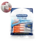 뚜껑있는 구부러지는 얇은 교정기 일자 치실 치간칫솔 10p : 비앤비블