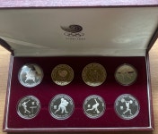 한국 1988년 서울 88올림픽 무광프루프 기념주화 6종 세트 해외판매용 프루프세트 미사용 수집 레트로 : 코인트리