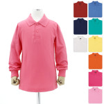 순면 100% 아동 폴로티 긴팔 피케이 주니어 단체 카라티 PK 키즈 유아 유치원 어린이 초등학교 유니폼 H1359k : 올리브아웃도어