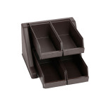 카페용품 PC분류통 4구세트 빈 오거나이저빈 랙 빨대 식기 냅킨 수저통 : 주방의유희