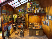 미니어처 인형의집 룸박스 나무집 다락방 1/12 1/8 오비츠11 작은육일 조립식 돌하우스 : 꼼지락 인형가게