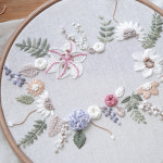 2024년 자수 DIY 달력 프랑스자수 기초 패키지 슬로리자수 : 슬로리자수