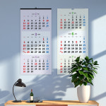 2024 2025년 대형 3단 벽걸이 달력 맞춤 소량 제작 기념품 홍보 판촉물 : 보아스넷