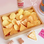 과자모양 클립 스토어샵 나초칩 다용도집게 문구집게 : 무배스토어샵