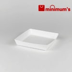 무지8호 김밥 초밥 떡집 푸드트럭 배달 크라프트 사각 종이 일회용 용기 1200개 1박스 : 미니멈즈