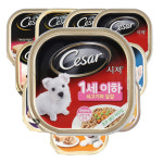 시저 1세이하 소고기와달걀 100g X 24개 1박스 : 오담 펫푸드