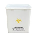 5L 의료폐기물 합성수지 사각 전용용기 바늘 니들통 : 하늘 환경산업