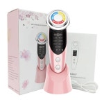 마사지기 얼굴 마사지 RF EMS 페이스 리프팅 안티 에이징 LED 라이트 테라피, 주름 제거 스킨 케어 뷰티 디바이스, 7 인 1 : 우동고양이