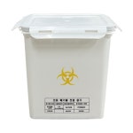 5L 의료폐기물 합성수지 사각 전용용기 바늘 니들통 : 하늘 환경산업