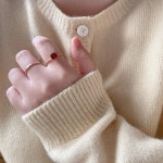 14k 18k 그린오닉스 자만옥 귀걸이 반지 세트 : 금반지언니