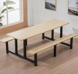 야외 식당 매점 테이블 식탁의자 세트 벤치 학교 급식 공장 4인 6인 8인용 : 바른대행227