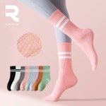 런앤로 논슬립 필라테스 양말 요가 긴발목양말 미끄럼방지 바닥 토삭스 롱삭스 : 미래유통상사