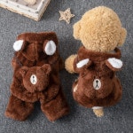 강아지옷 반려견 고양이 개 가을 겨울 따뜻한 두꺼운면 코트 테디 비숑 슈나우저 작은 애완 : 헤이스타샵