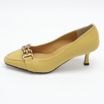 [J2217] 여성구두 직장인 체인장식 펌프스 스틸레토 미들힐 : 새로이클라쓰